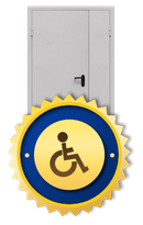 Противопожарные двери для маломобильных групп населения